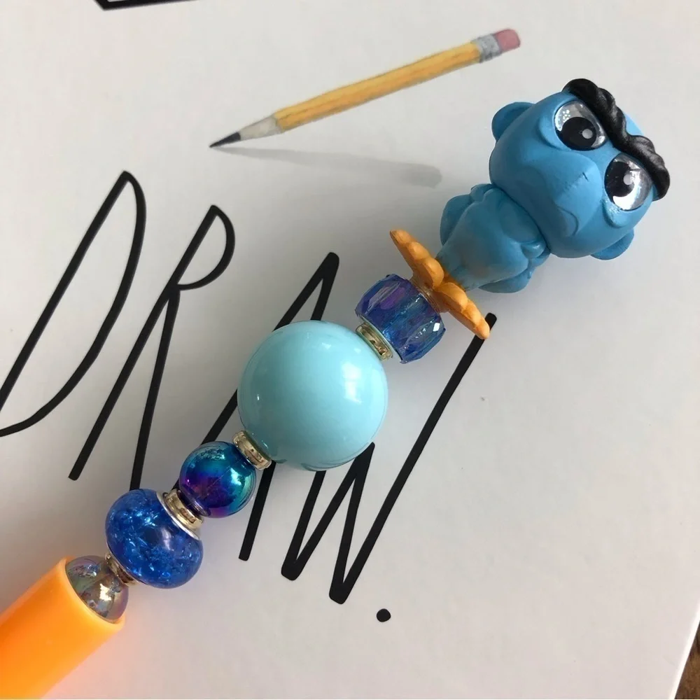 Disney Doorables: The Muppets: Sam The Eagle handmade beaded pen